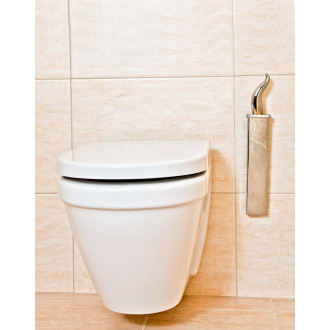 Hygienische Silikon Toilettenbürste ohne Borsten | ToiletMaid Chrom