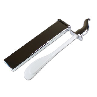 Hygienische Silikon Toilettenbürste ohne Borsten | ToiletMaid Chrom
